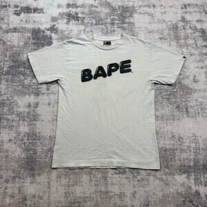 Authentic Bape 2000's Bubble Logo Tee L